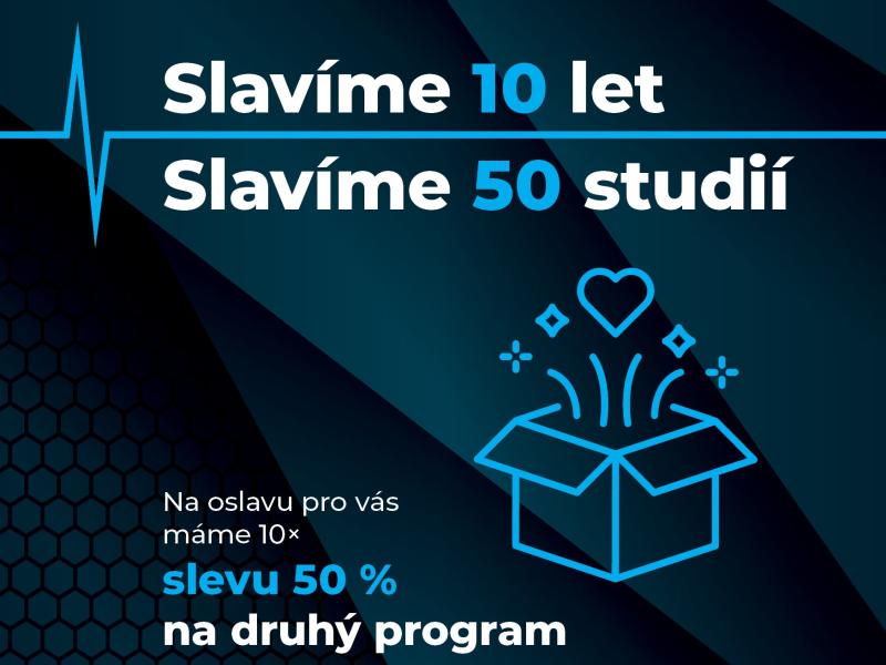 Slavíme 10 let. Slavíme 50 studií.